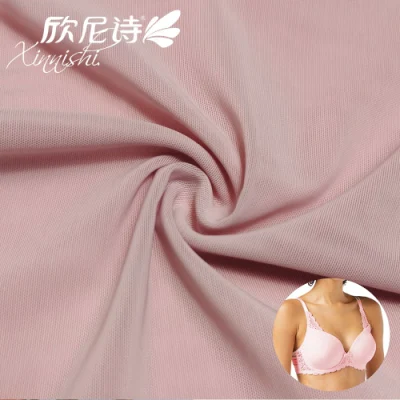 4 maneira Spandex do poliéster 7% do estiramento 93% fez malha Lingerie Mesh Fabric